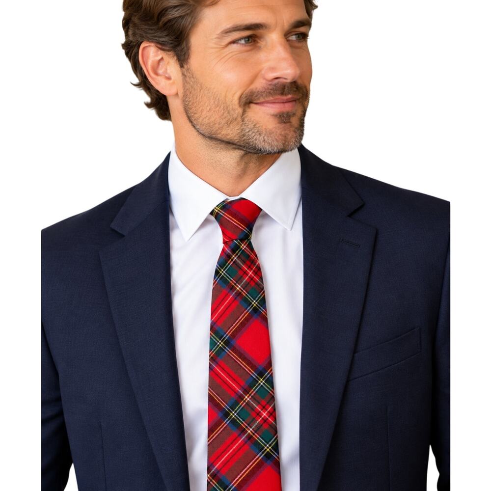 Stewart Royal 100% New Wool Tartan Plaid Tie Made in Scotland